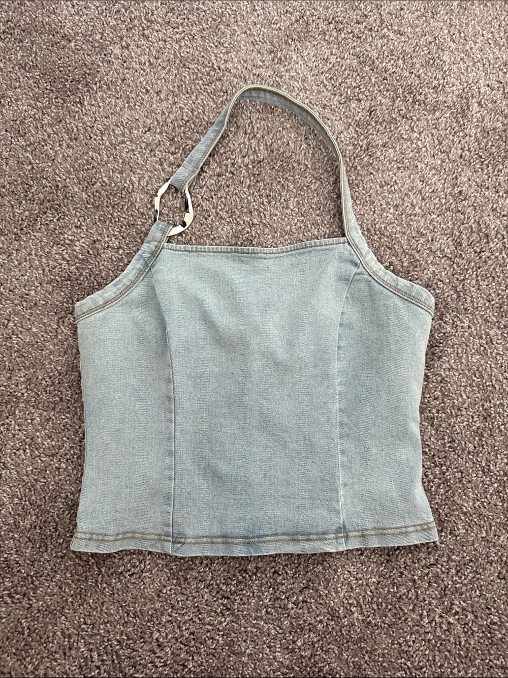 Women's Light Blue Denim Tank Top